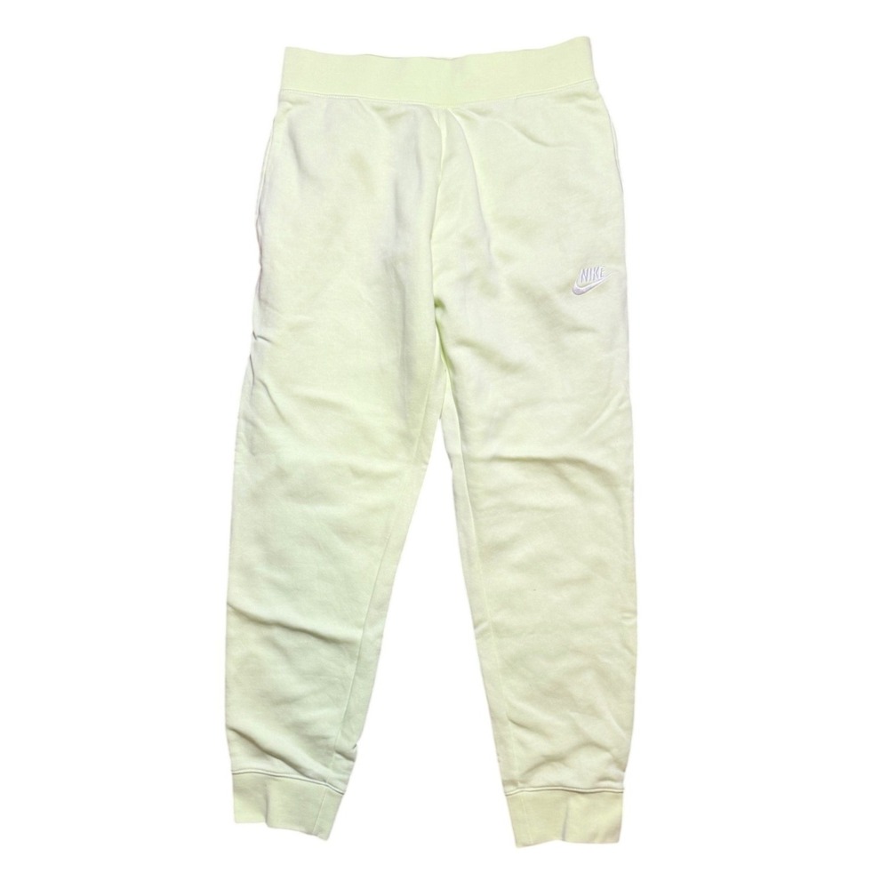 Nike Joggers Kids Large DC7207-303 Light Lime Green Sportswear Club Fleece EUC